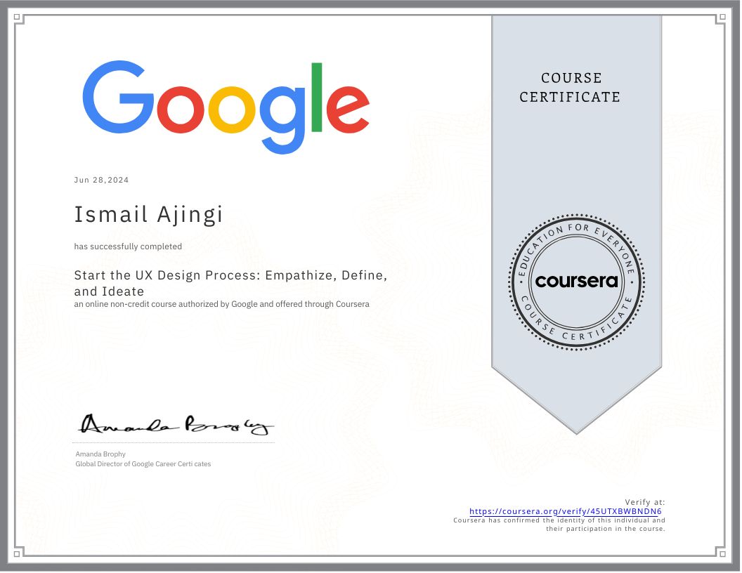 Coursera certification